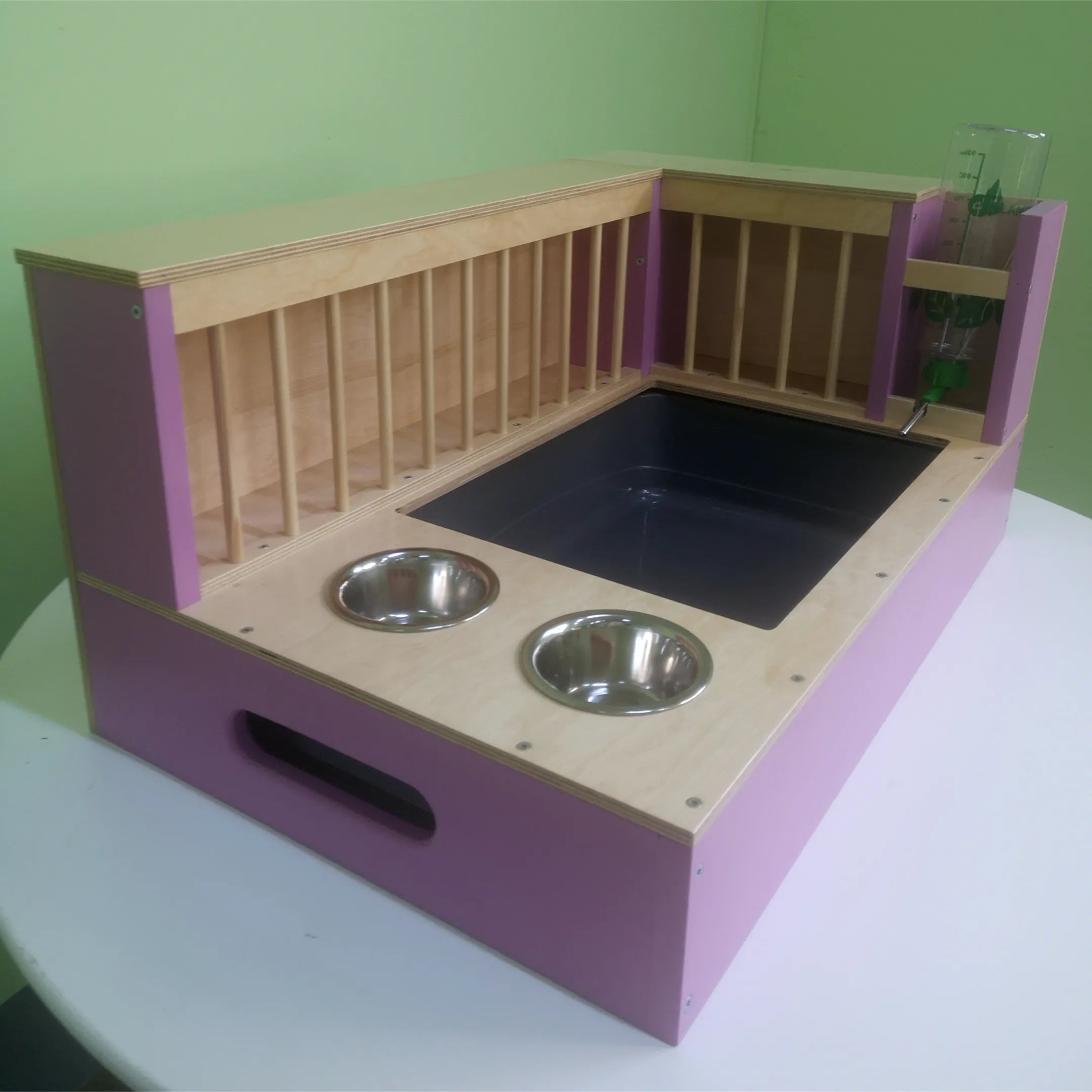 Rabbit Hay Feeder Litter box - Nibbler Combo Corner 4in1 - Scratchy Things Premium Pet Furniture