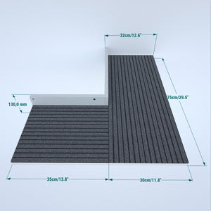 Big Cat Wall Shelf Corner Bed - Wally Wraparound Cat Shelf - Scratchy Things Premium Pet Furniture