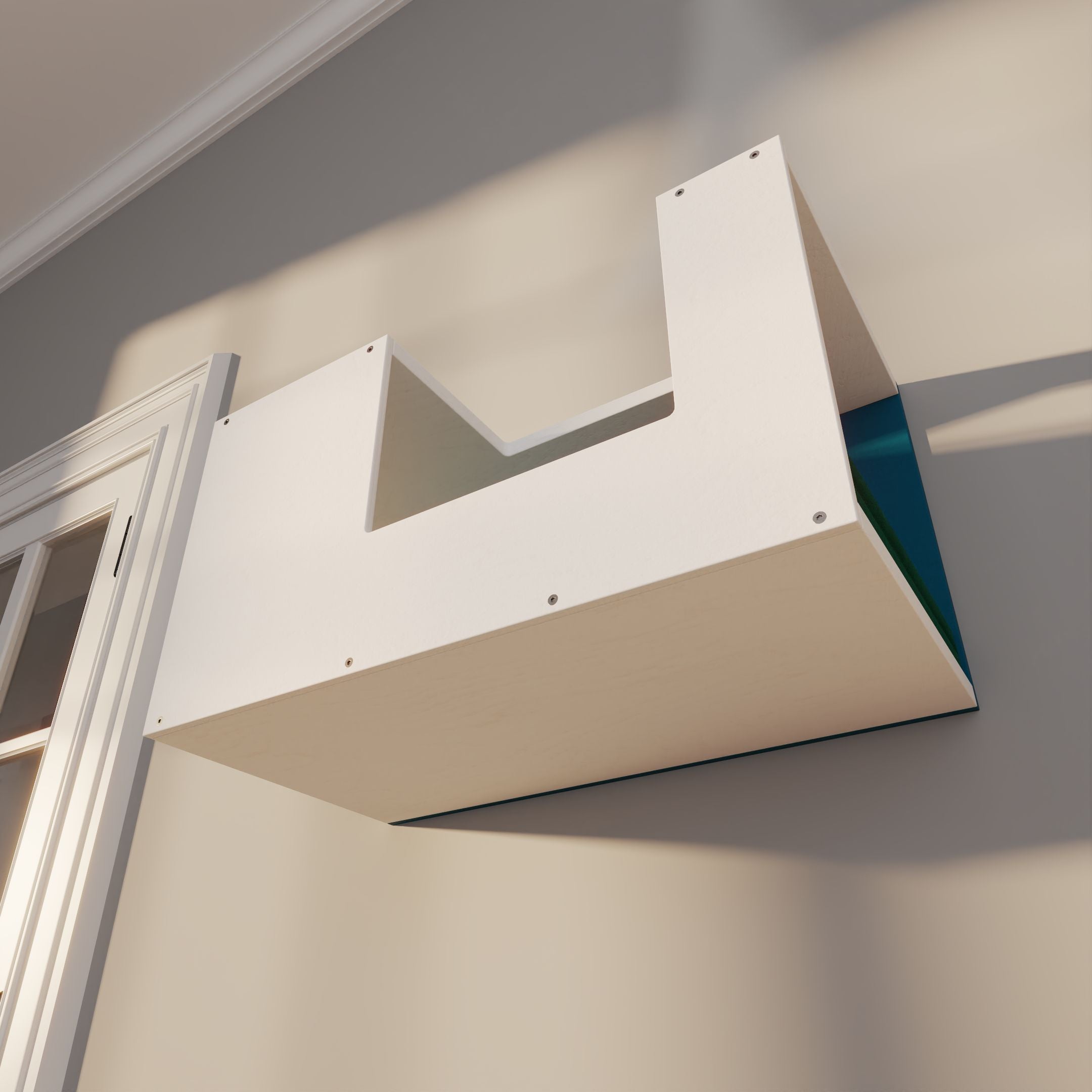 Cat Wall Shelf Bed - Wally BigCat Mezzanine Mini - Scratchy Things Premium Pet Furniture