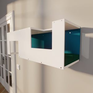 Cat Wall Shelf Bed Tunnel - Wally BigCat Mezzanine - Scratchy Things Premium Pet Furniture