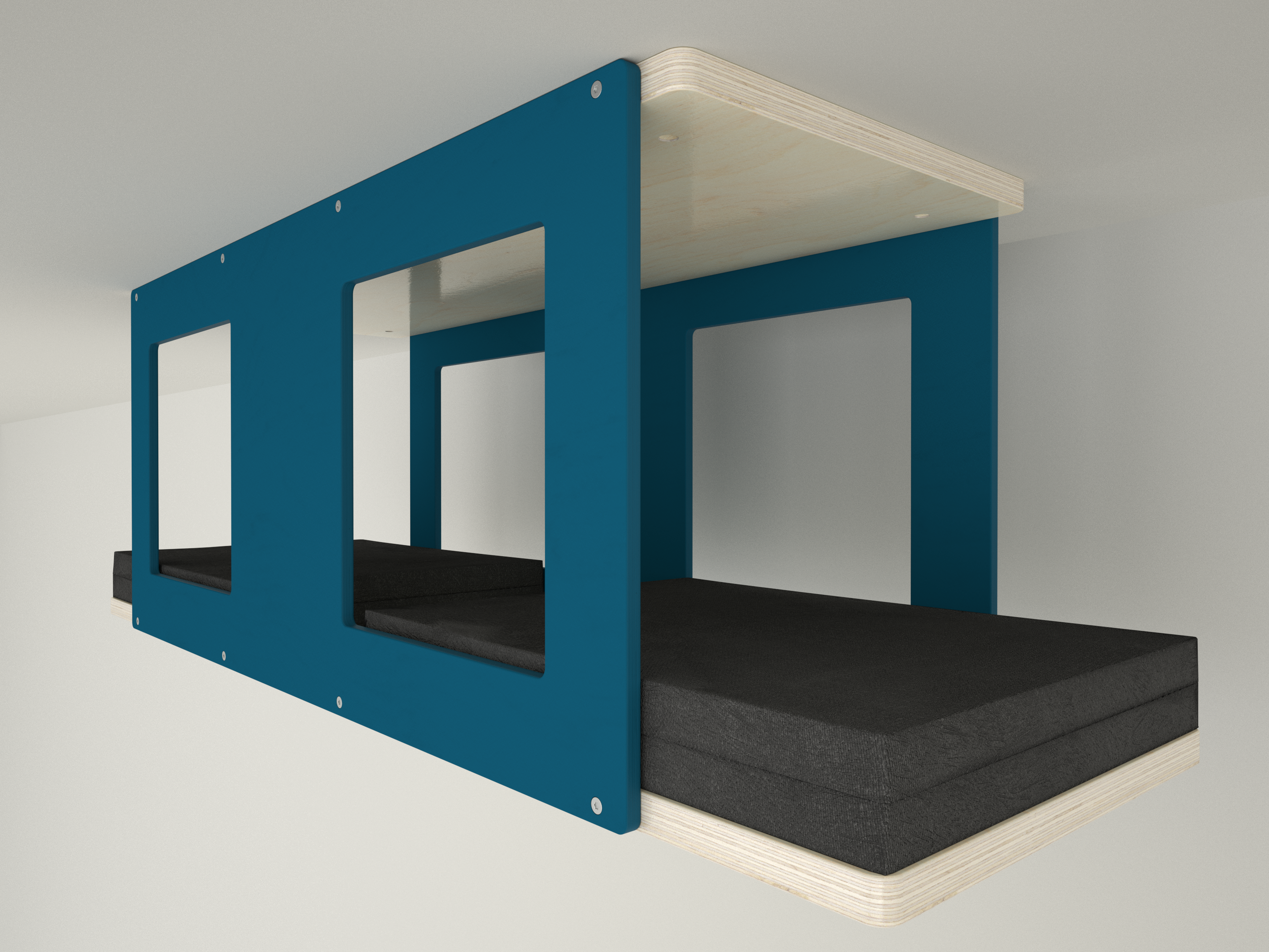 Big Cat Wall Shelf Bed Tunnel - Wally BigCat Tunnel Top - Scratchy Things Premium Pet Furniture