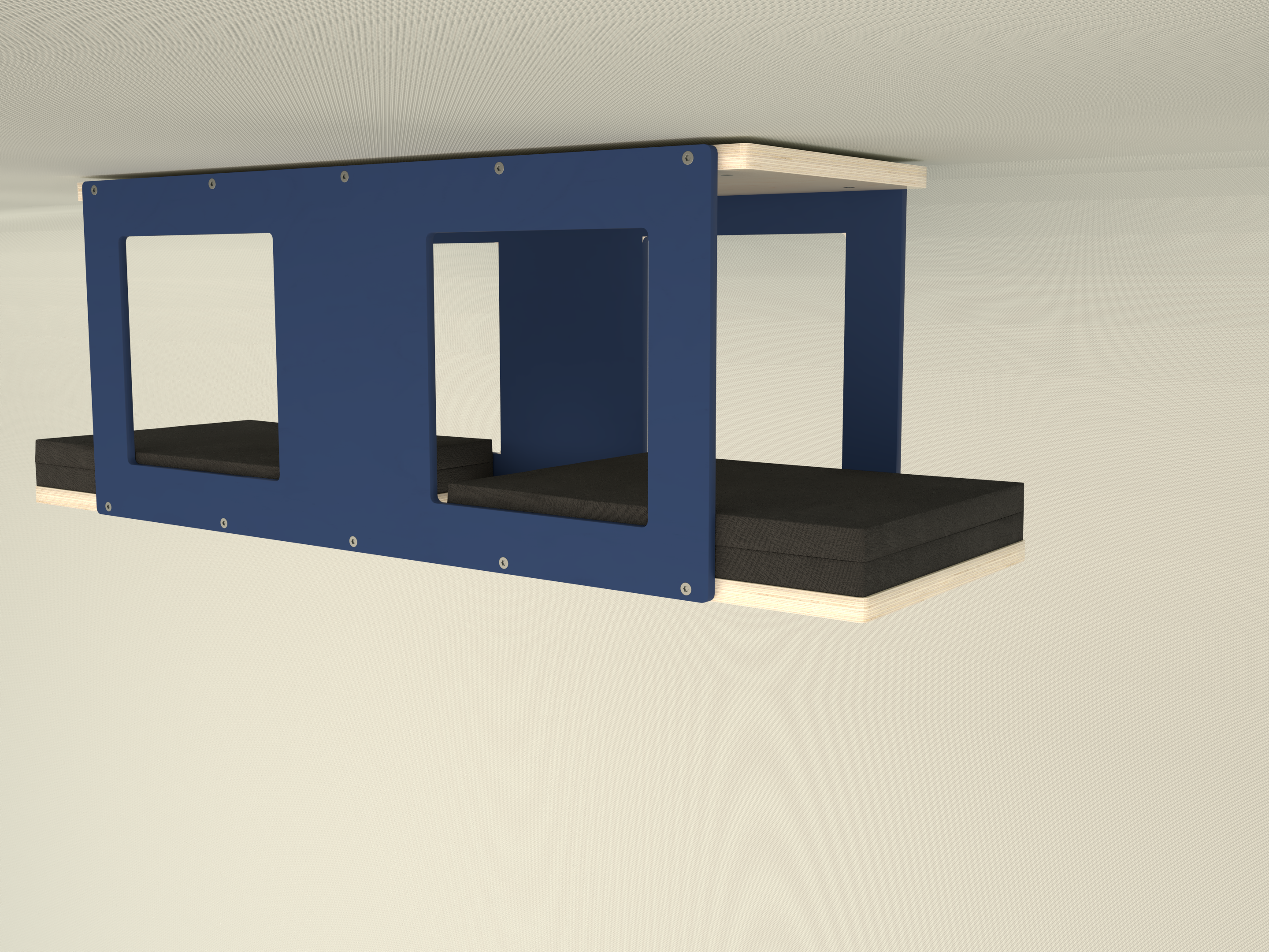 Big Cat Wall Shelf Bed Tunnel - Wally BigCat Tunnel Top - Scratchy Things Premium Pet Furniture