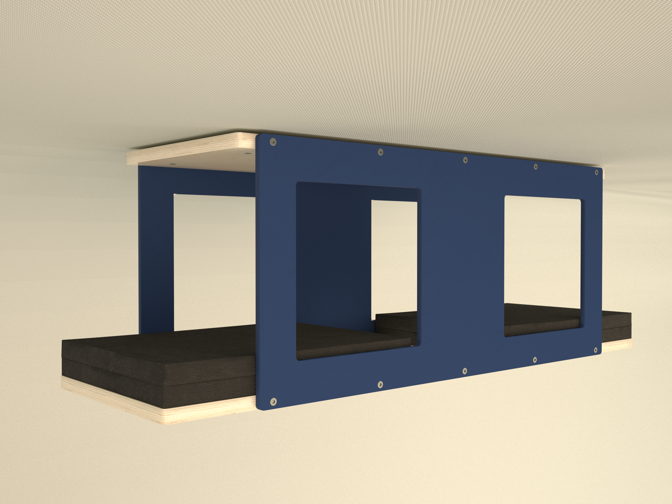 Big Cat Wall Shelf Bed Tunnel - Wally BigCat Tunnel Top - Scratchy Things Premium Pet Furniture