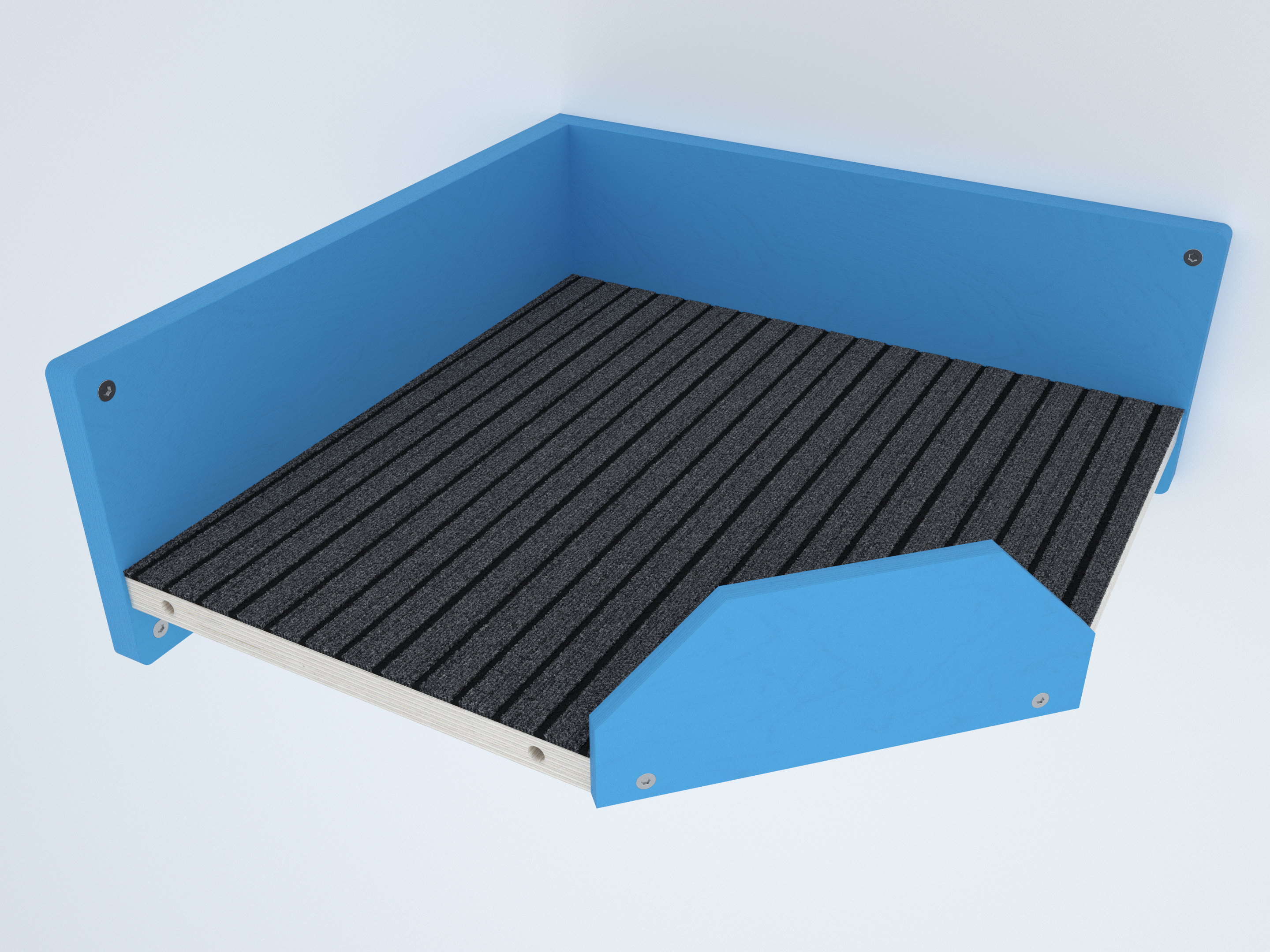 Cat Wall Shelf Corner Bridge Platform - Wally Bridge Corner - Scratchy Things Premium Pet Furniture