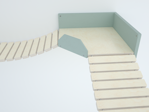 Cat Wall Shelf Corner Bridge Platform - Wally Bridge Corner - Scratchy Things Premium Pet Furniture