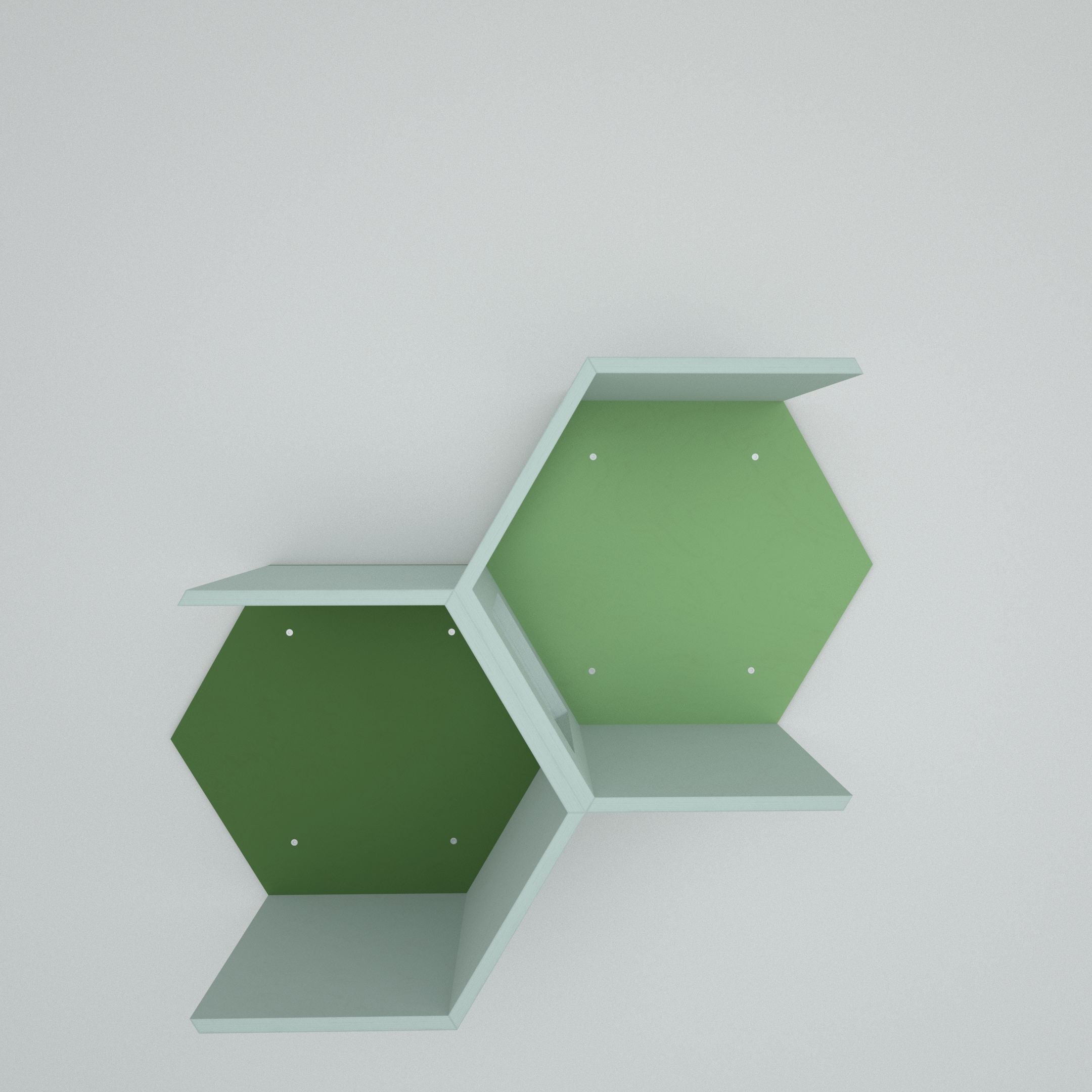 Cat Wall Shelf Hexagonal Bed - Wally OpenHex 2-pack - Scratchy Things Premium Pet Furniture