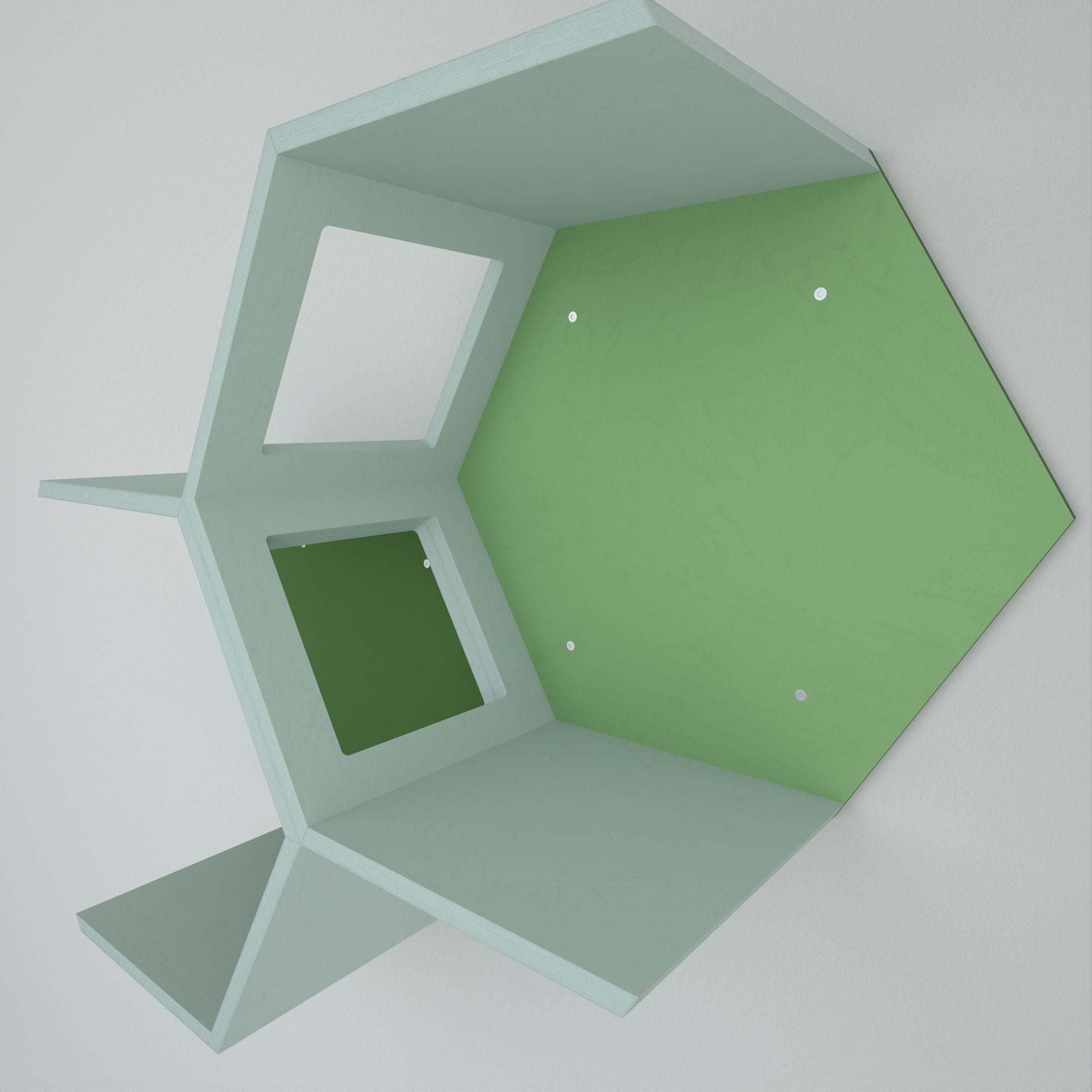 Cat Wall Shelf Hexagonal Bed - Wally OpenHex 2-pack - Scratchy Things Premium Pet Furniture