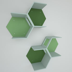 Cat Wall Shelf Hexagonal Bed - Wally OpenHex 4-pack - Scratchy Things Premium Pet Furniture