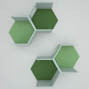 Cat Wall Shelf Hexagonal Bed - Wally OpenHex 4-pack - Scratchy Things Premium Pet Furniture