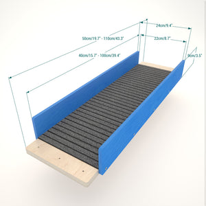 Cat Wall Bridge Ramp Shelf Step - Wally Path - Scratchy Things Premium Pet Furniture