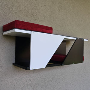 Cat Wall Shelf Bed - Sharp Tunnel - Scratchy Things Premium Pet Furniture