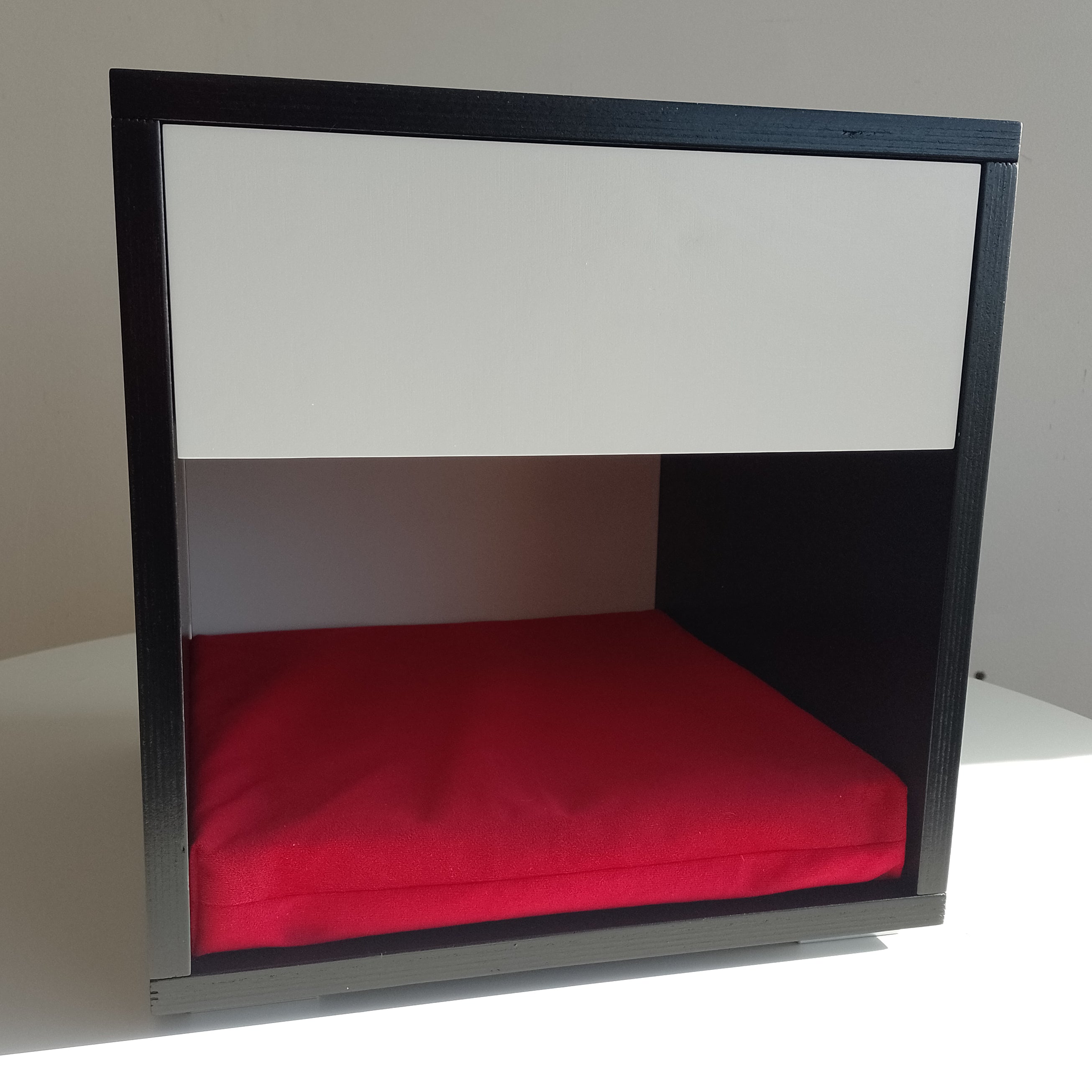 Cat Box House Bed - Boxy Nightstand - Scratchy Things Premium Pet Furniture