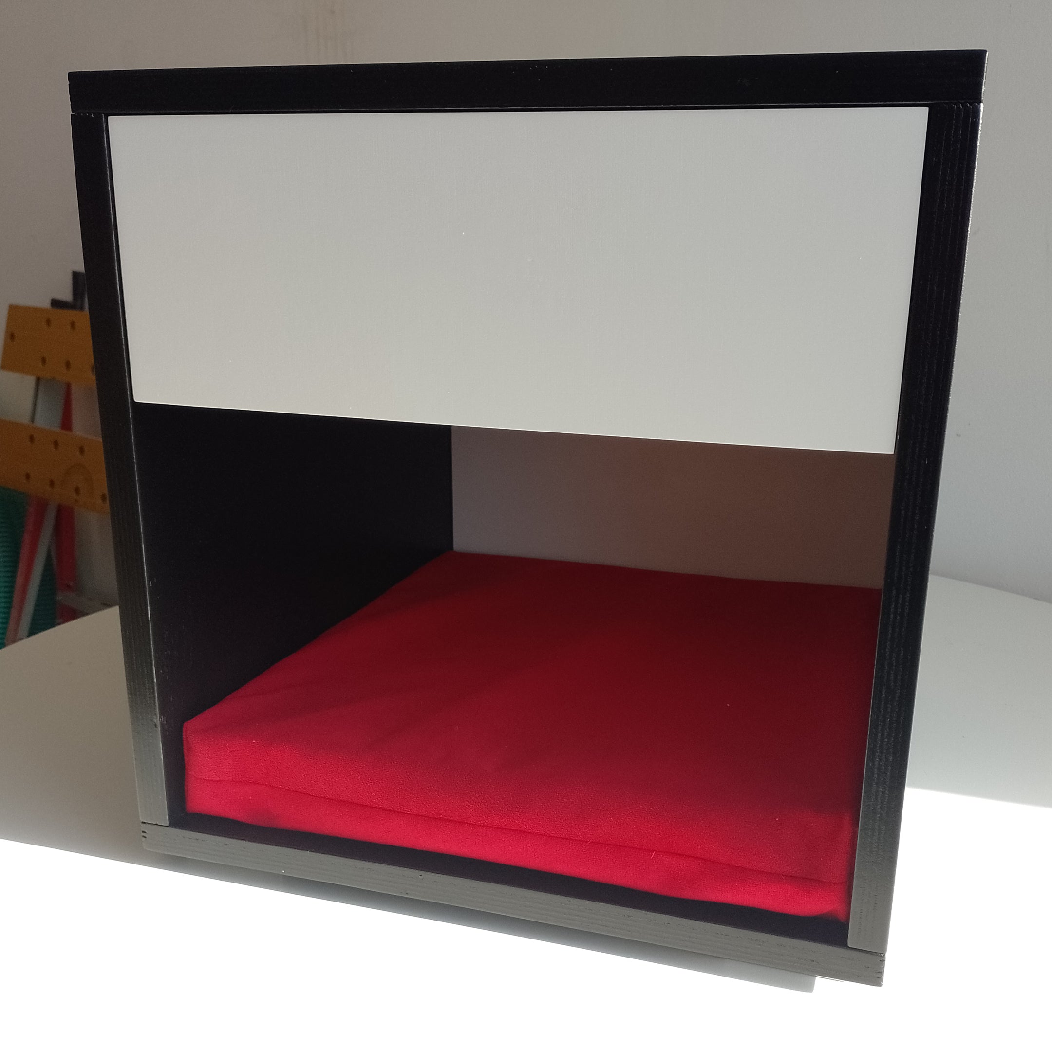 Cat Box House Bed - Boxy Nightstand - Scratchy Things Premium Pet Furniture