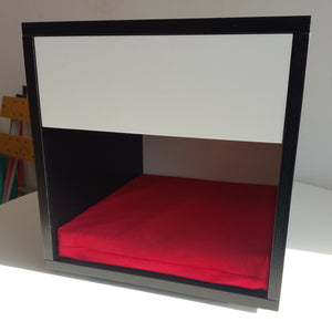 Cat Box House Bed - Boxy Nightstand - Scratchy Things Premium Pet Furniture