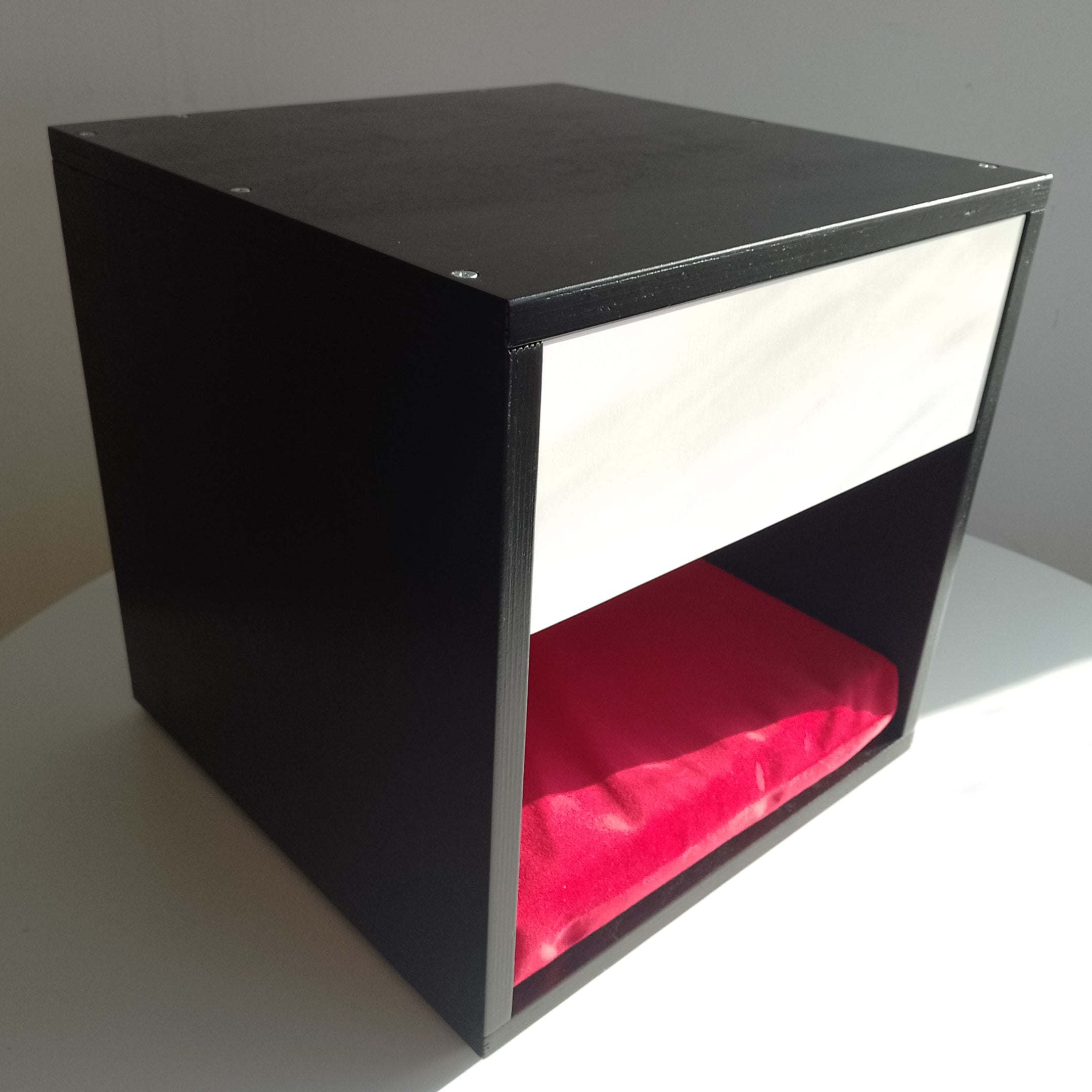 Cat Box House Bed - Boxy Nightstand - Scratchy Things Premium Pet Furniture