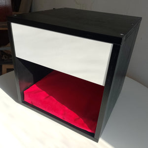 Cat Box House Bed - Boxy Nightstand - Scratchy Things Premium Pet Furniture