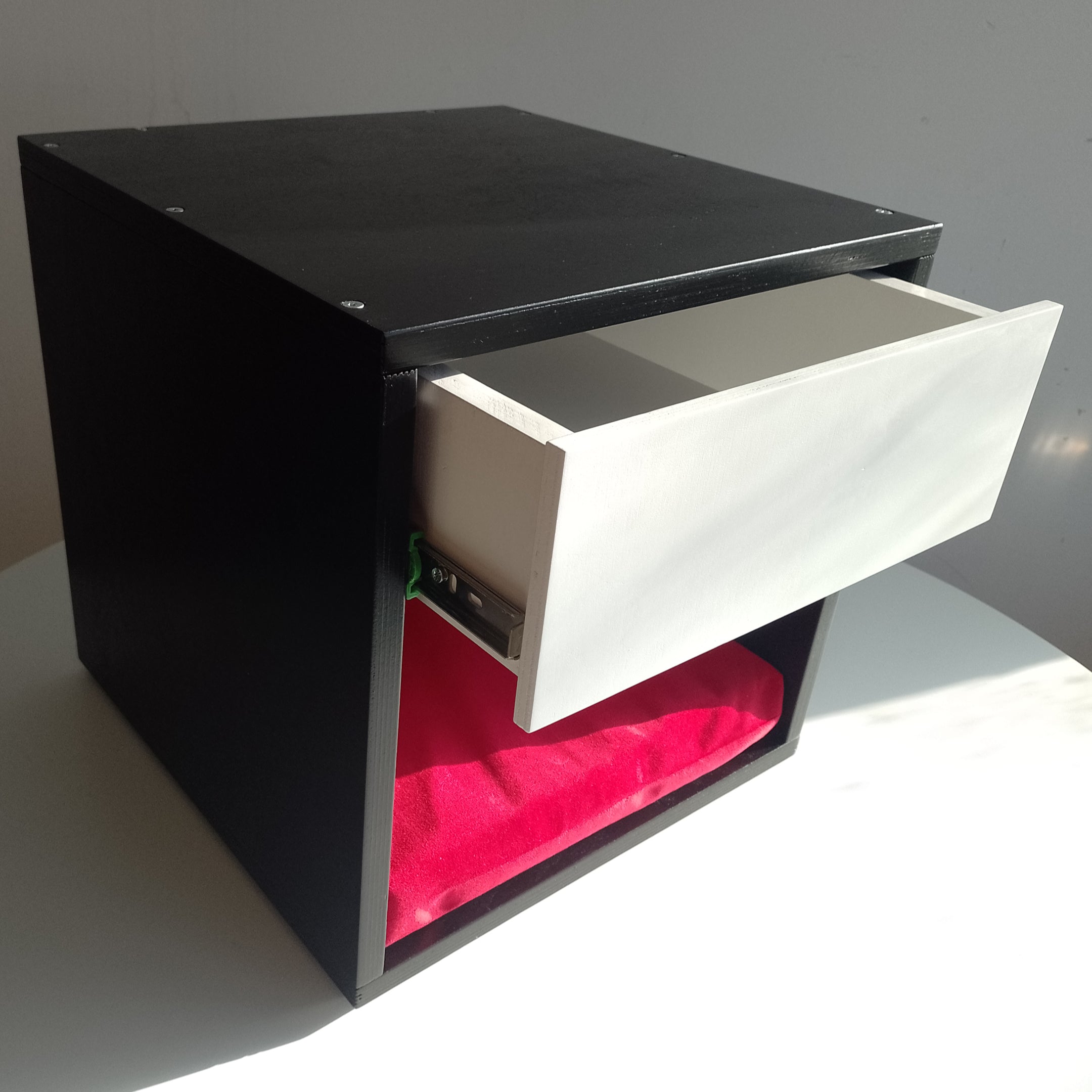 Cat Box House Bed - Boxy Nightstand - Scratchy Things Premium Pet Furniture