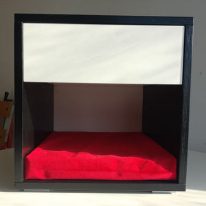 Cat Box House Bed - Boxy Nightstand - Scratchy Things Premium Pet Furniture