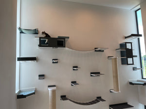 Cat Wall Scratching Pole Post Shelf - Wally Chonk Post - Huge cat scratching pole - Scratchy Things Premium Pet Furniture