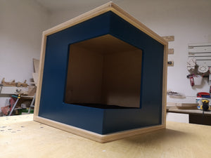 Cat Wall Shelf Bed Corner Box - Wally CornerBox - Scratchy Things Premium Pet Furniture