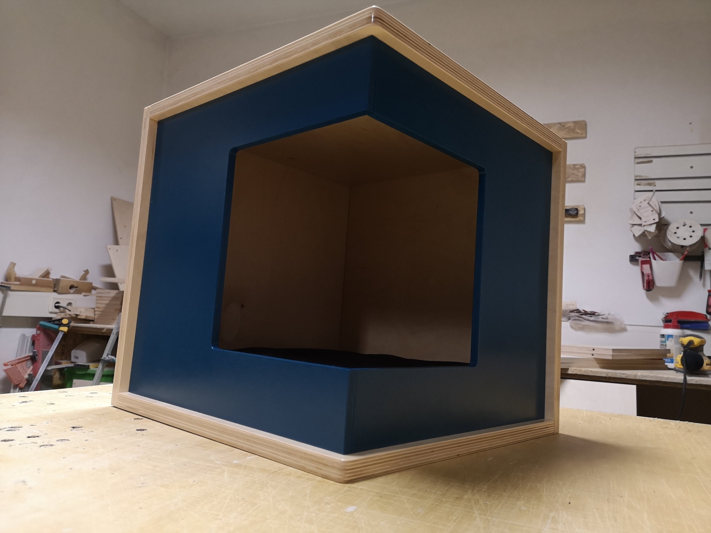 Cat Wall Shelf Bed Corner Box - Wally CornerBox - Scratchy Things Premium Pet Furniture