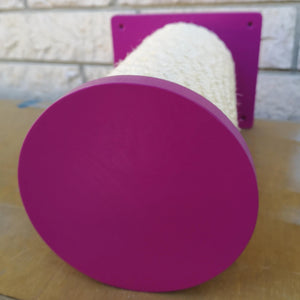 Cat Wall Scratching Pole Step Shelf - Wally Round Step - Scratchy Things Premium Pet Furniture