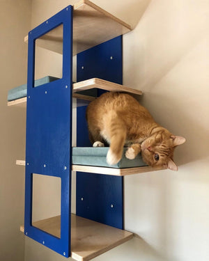 Cat Wall Shelf Bed - Wally Stacker - Scratchy Things Premium Pet Furniture