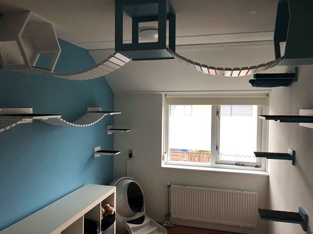 Cat Wall Bridge Shelf Step - Wally Bridge - Scratchy Things Premium Pet Furniture