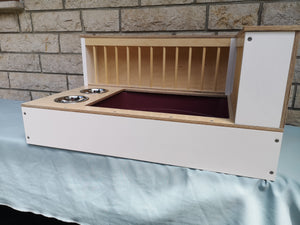 Rabbit Hay Feeder Litter box - Nibbler Combo Corner 3in1 - Scratchy Things Premium Pet Furniture