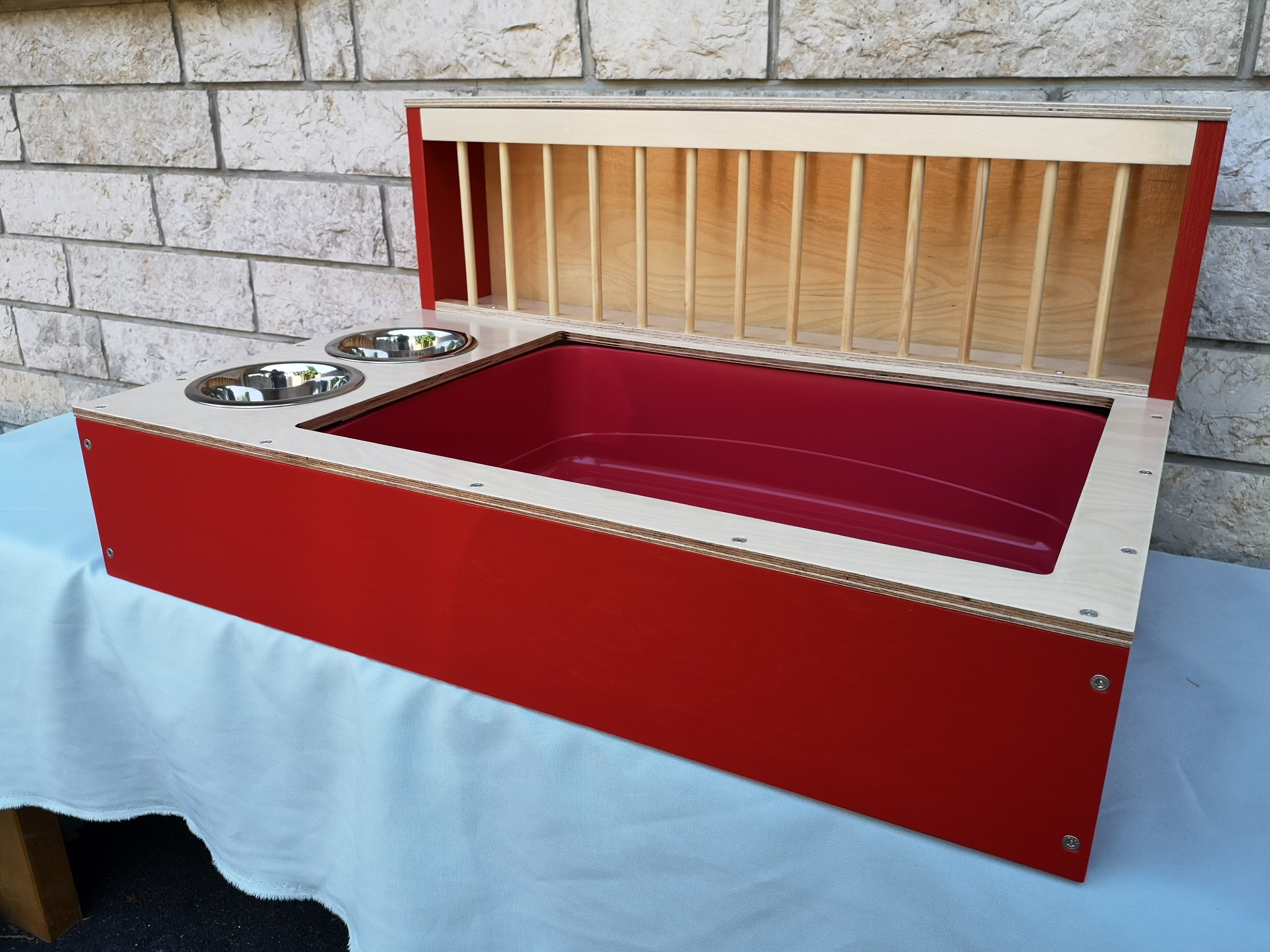 Rabbit Hay Feeder Litter box - Nibbler Combo Maxi 3in1 - Scratchy Things Premium Pet Furniture