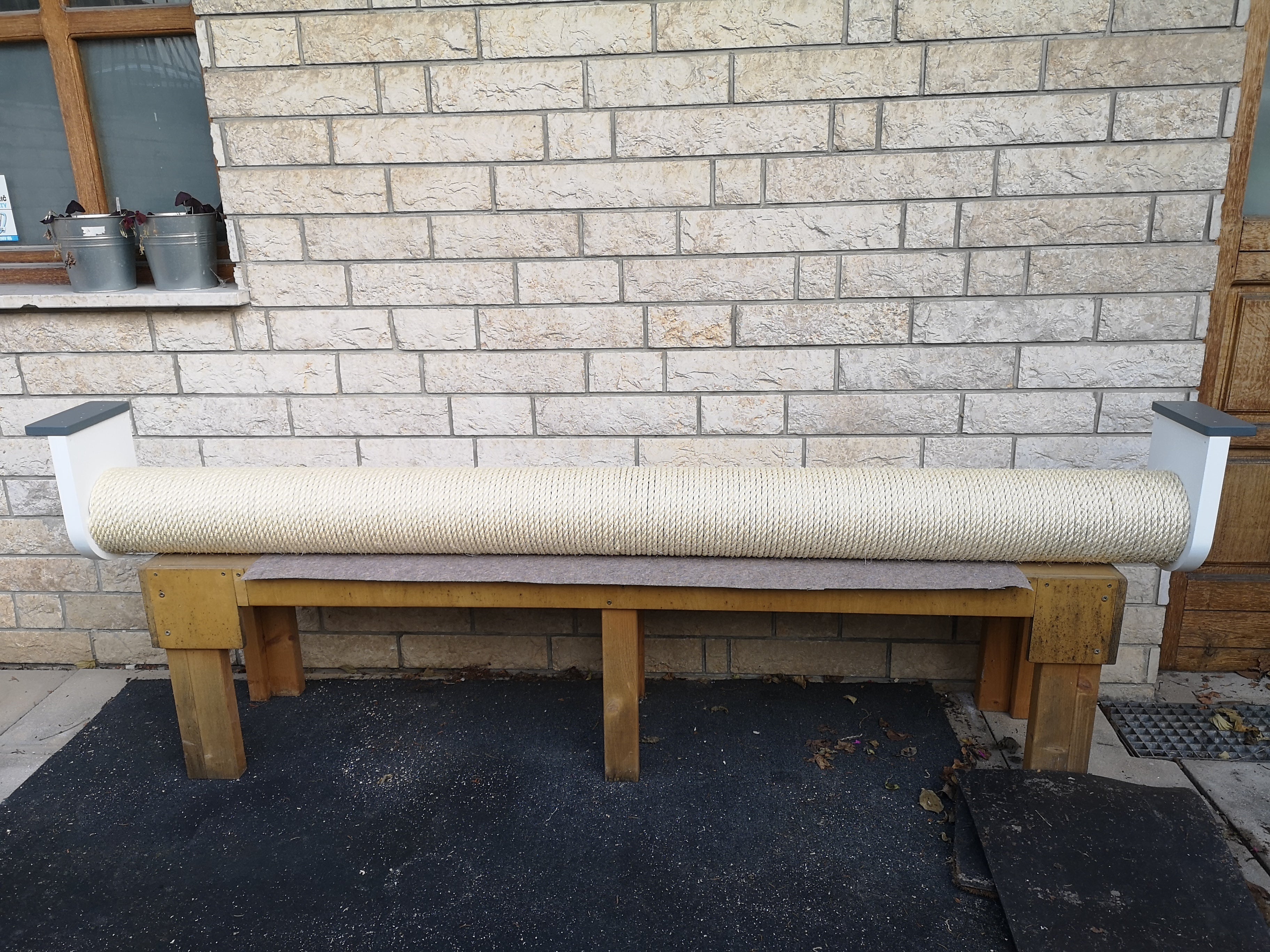 Cat Wall Scratching Pole Post Shelf - Mounty Chonk - Scratchy Things Premium Pet Furniture