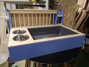 Rabbit Hay Feeder Water Litter box - Nibbler Combo Maxi 4in1 - Scratchy Things Premium Pet Furniture