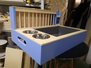 Rabbit Hay Feeder Water Litter box - Nibbler Combo Maxi 4in1 - Scratchy Things Premium Pet Furniture