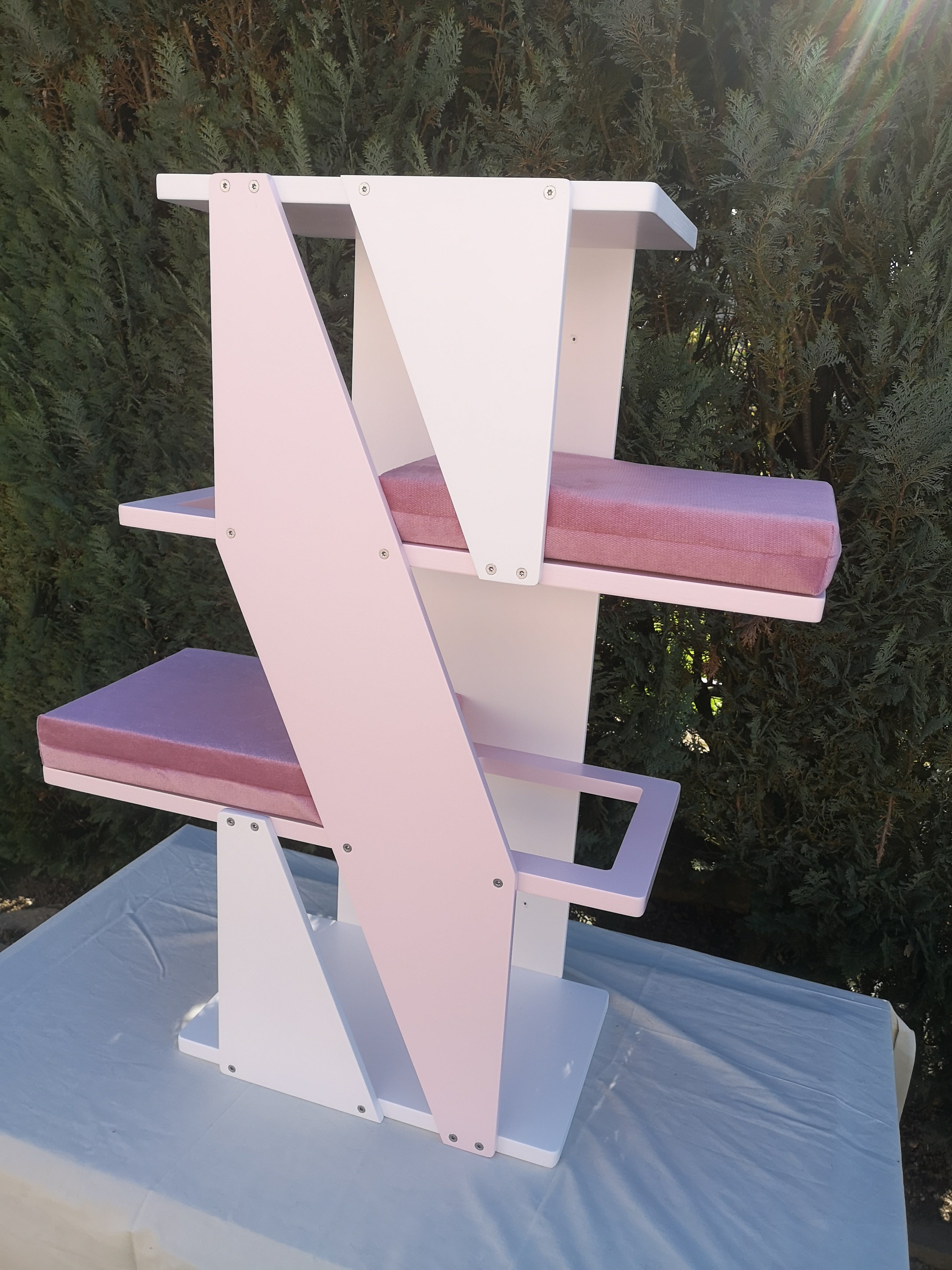 Cat Wall Shelf Bed - Sharp Stacker - Scratchy Things Premium Pet Furniture