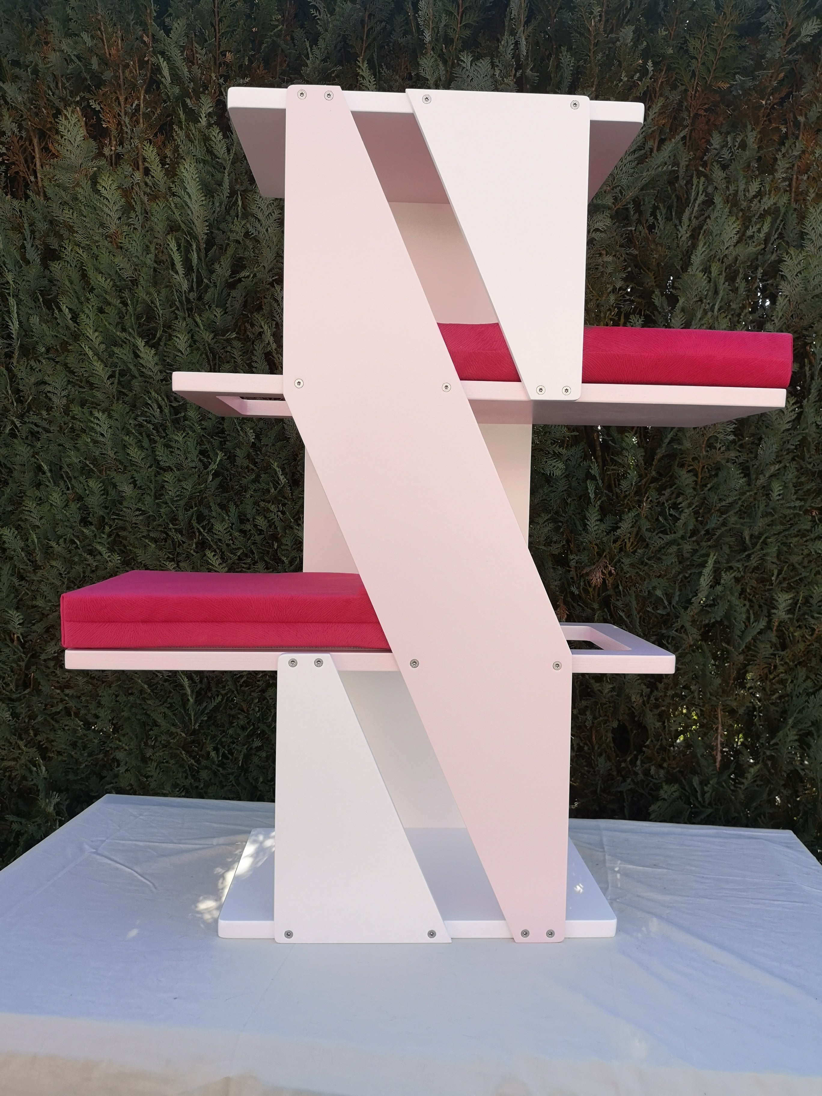 Cat Wall Shelf Bed - Sharp Stacker - Scratchy Things Premium Pet Furniture