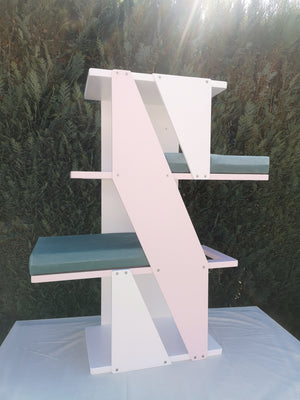 Cat Wall Shelf Bed - Sharp Stacker - Scratchy Things Premium Pet Furniture