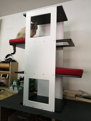 Big Cat Wall Shelf Bed Giant - Wally Giant Stacker - Scratchy Things Premium Pet Furniture