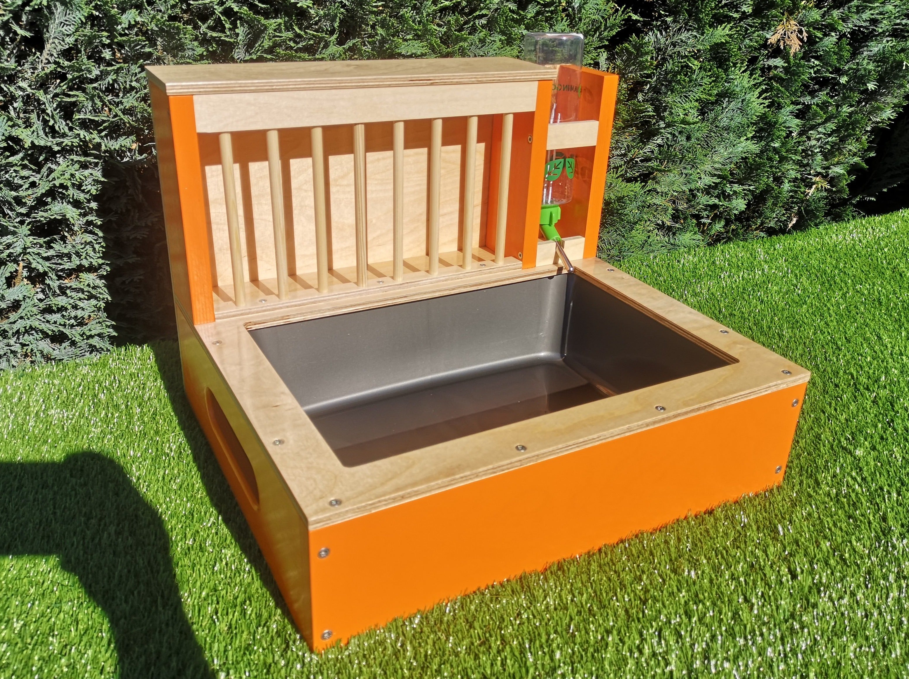 Rabbit Hay Feeder Water Litter box - Nibbler Combo Mini Spectra - Scratchy Things Premium Pet Furniture