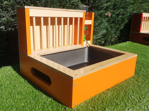 Rabbit Hay Feeder Water Litter box - Nibbler Combo Mini Spectra - Scratchy Things Premium Pet Furniture