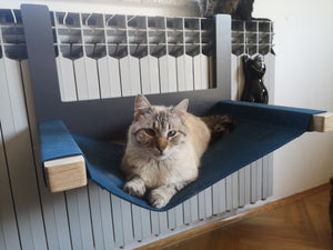 Cat Radiator Bed Hammock - Toasty BigCat Cot - Scratchy Things Premium Pet Furniture