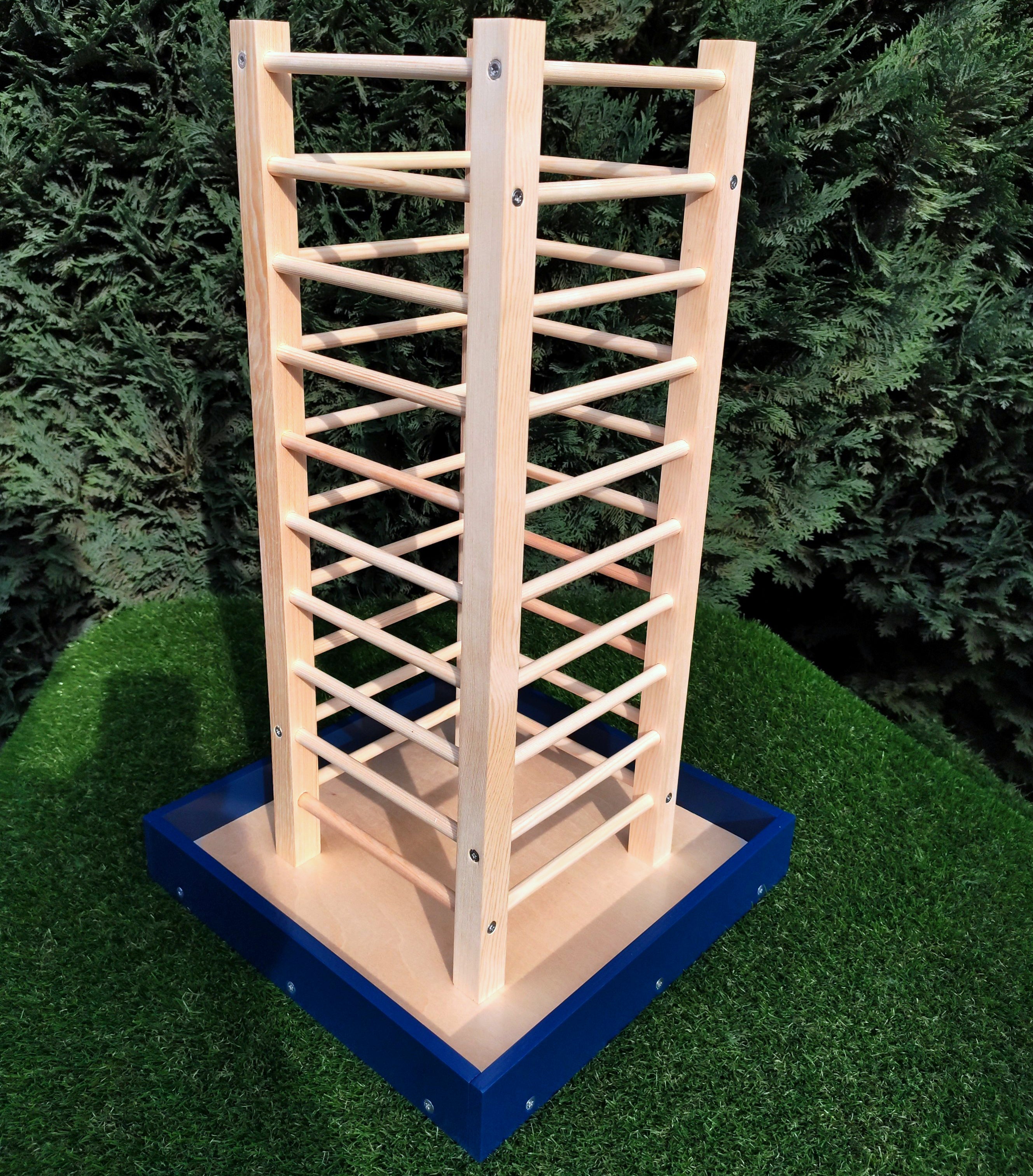 Rabbit Hay Rack Feeder Tower - Nibbler HayTower - Scratchy Things Premium Pet Furniture