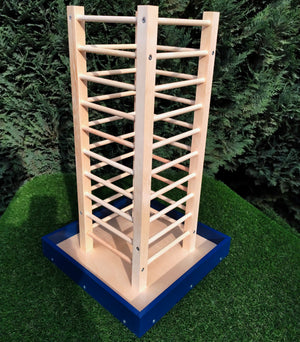 Rabbit Hay Rack Feeder Tower - Nibbler HayTower - Scratchy Things Premium Pet Furniture