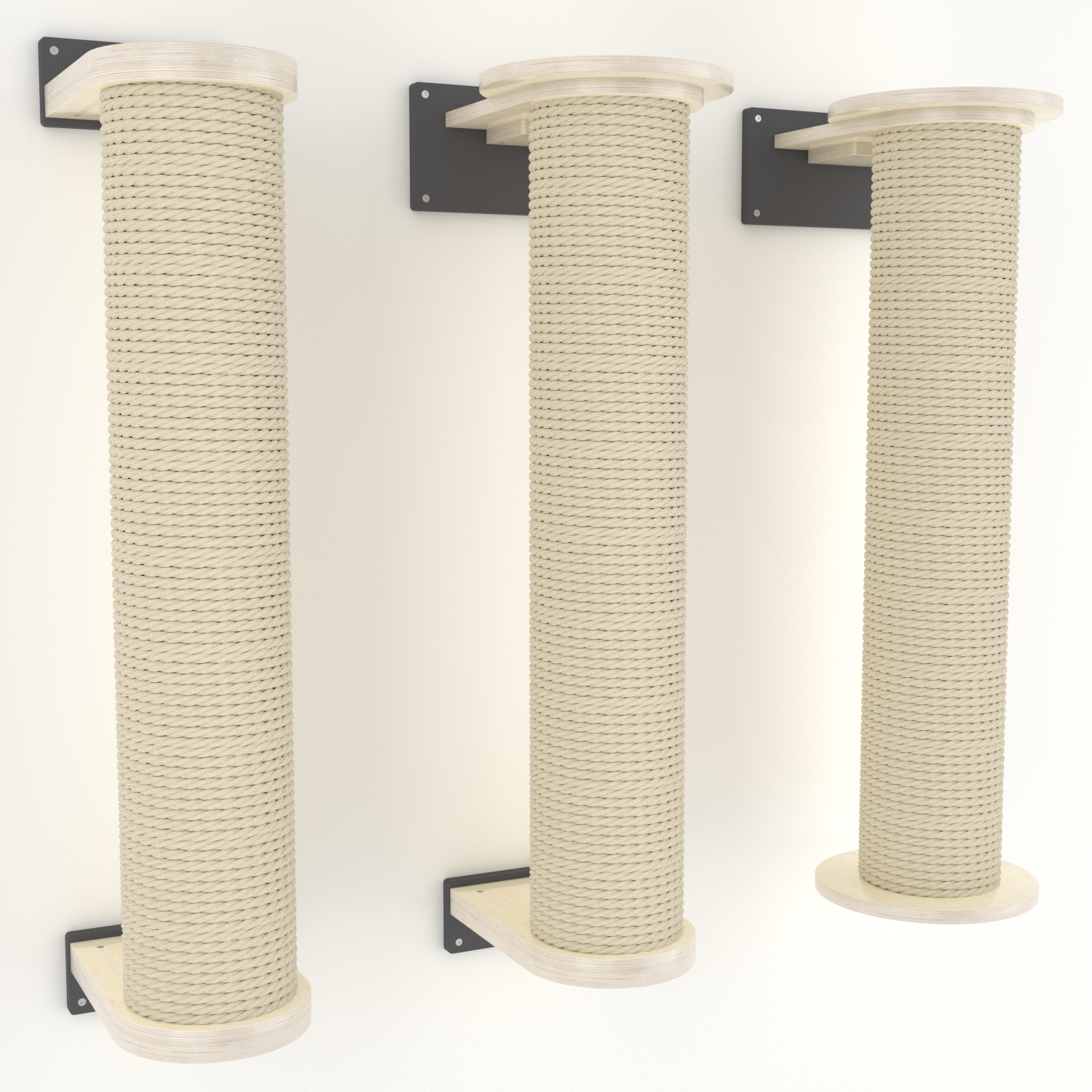 Cat Wall Scratching Pole Post Shelf - Mounty Chonk - Scratchy Things Premium Pet Furniture