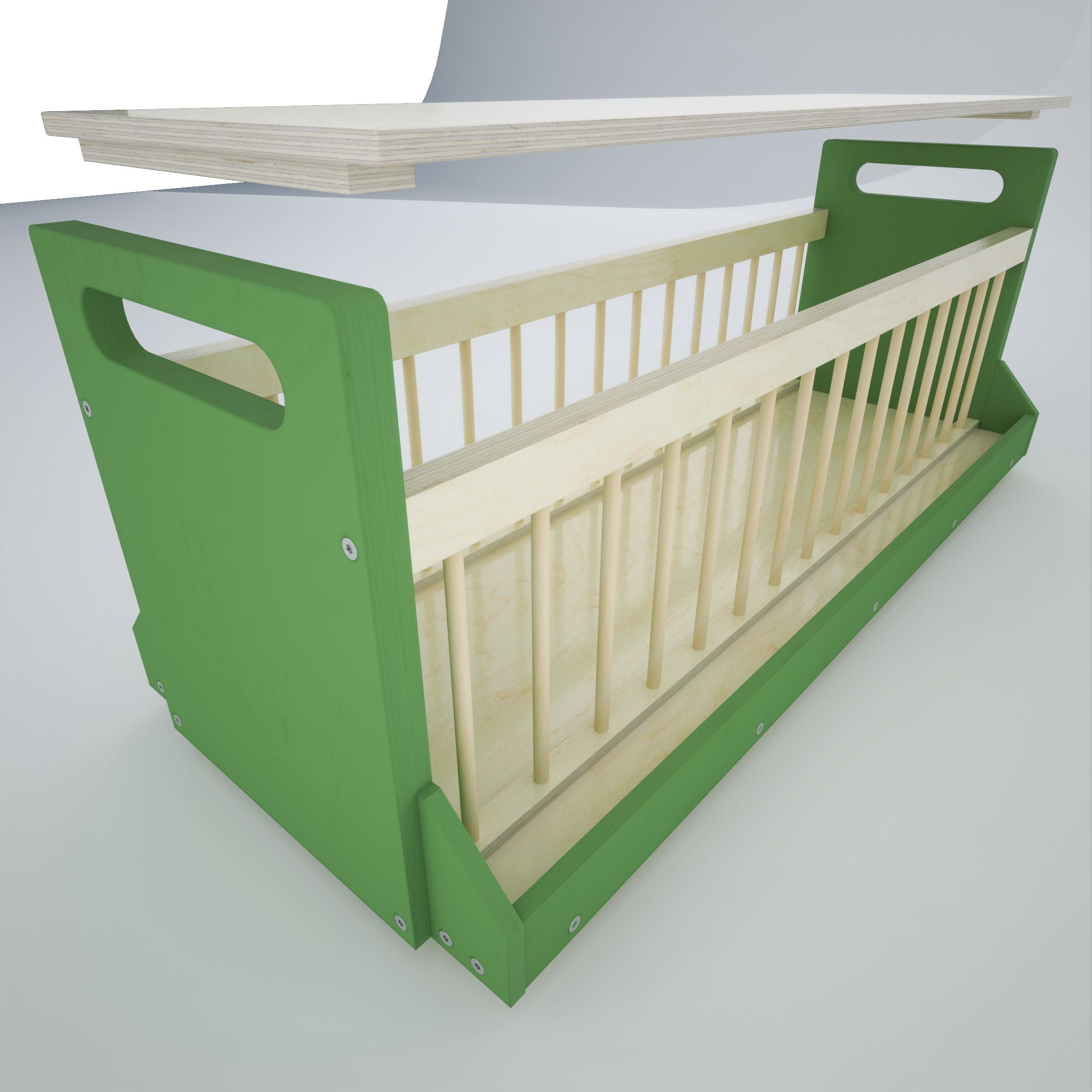 Rabbit Hay Rack Feeder Tower - Nibbler HayBuffet - Scratchy Things Premium Pet Furniture