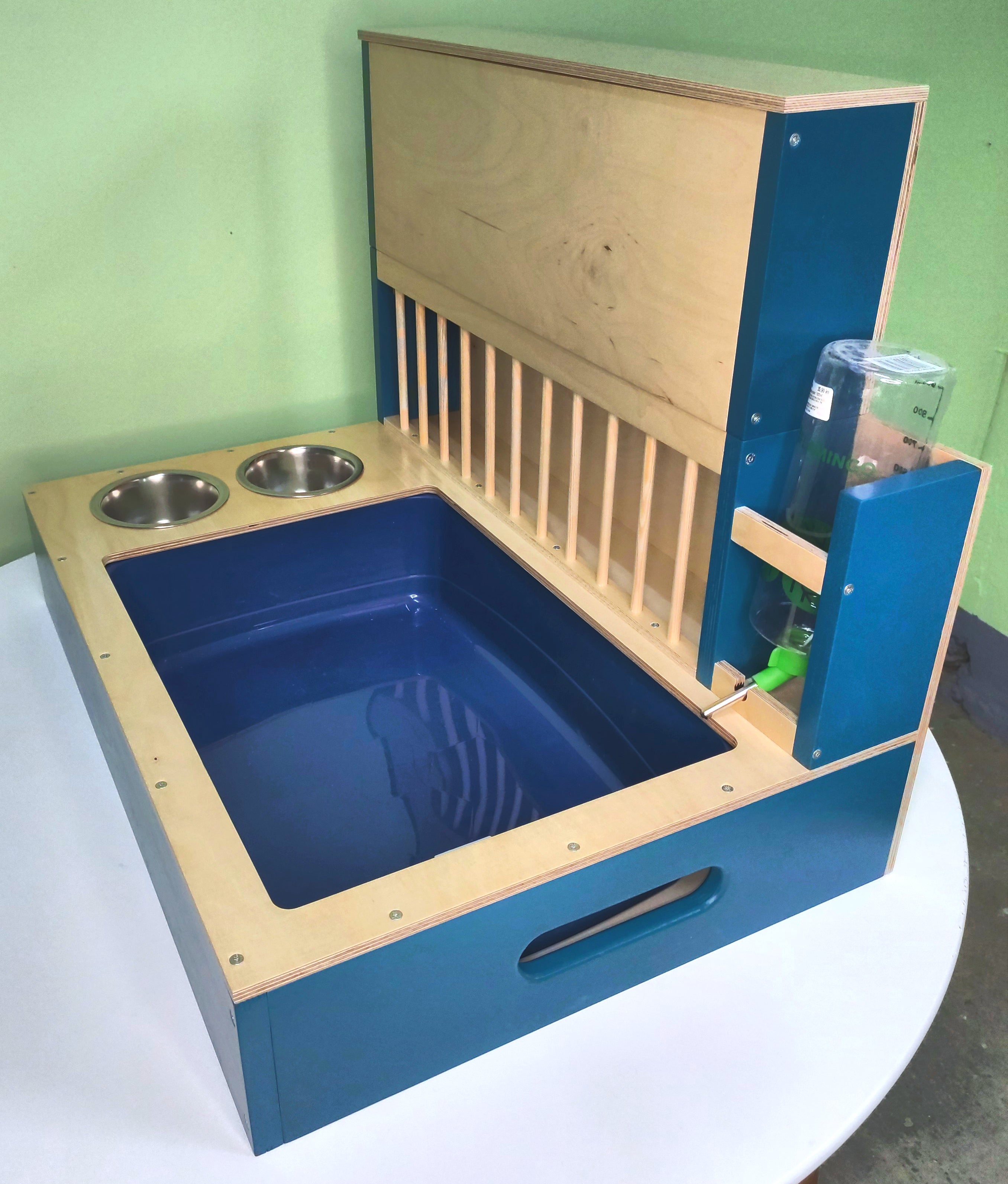 Rabbit Hay Rack Feeder Tower - Nibbler HaySilo - extension for Nibbler Combo hay rack - Scratchy Things Premium Pet Furniture