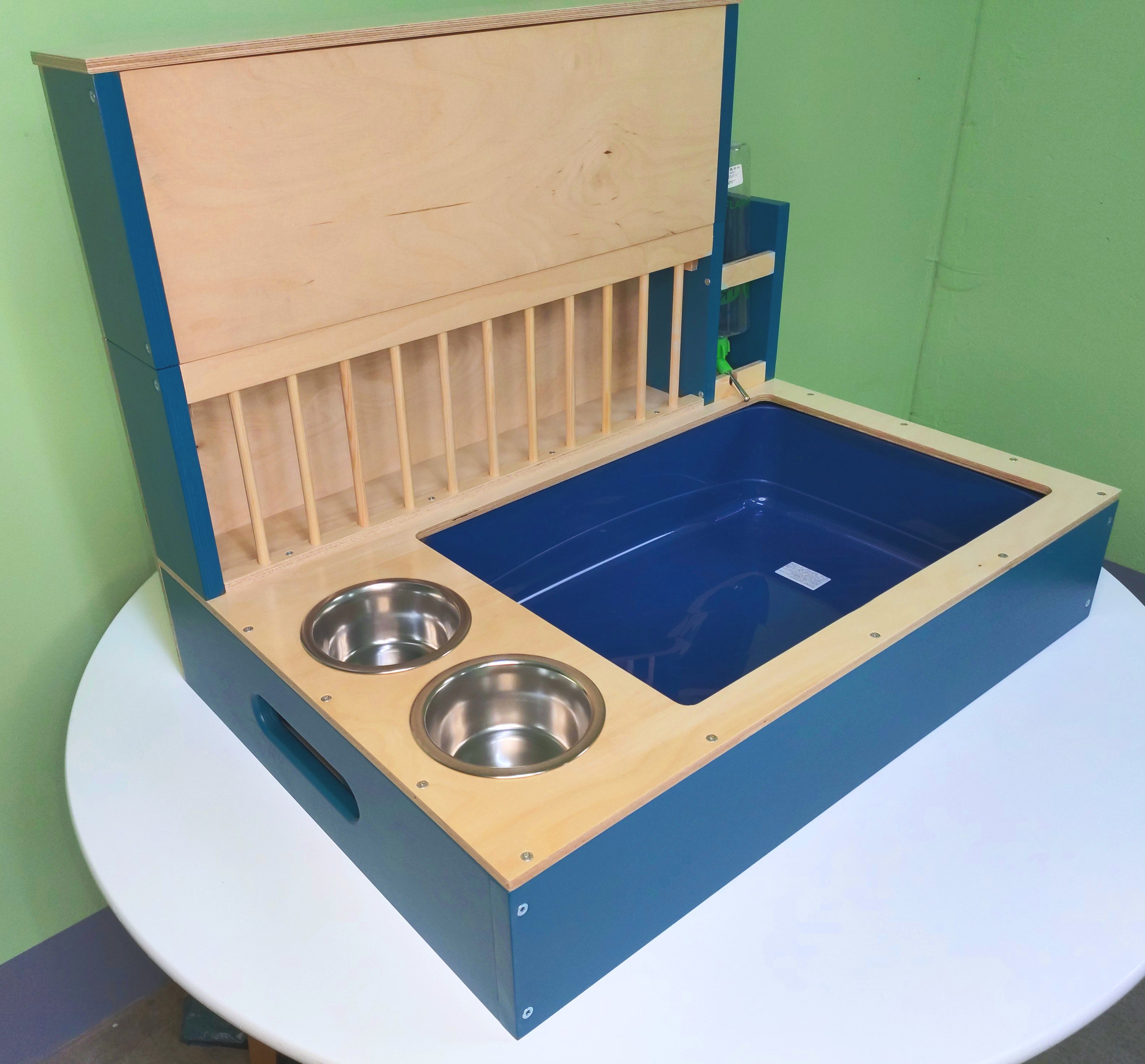 Rabbit Hay Rack Feeder Tower - Nibbler HaySilo - extension for Nibbler Combo hay rack - Scratchy Things Premium Pet Furniture