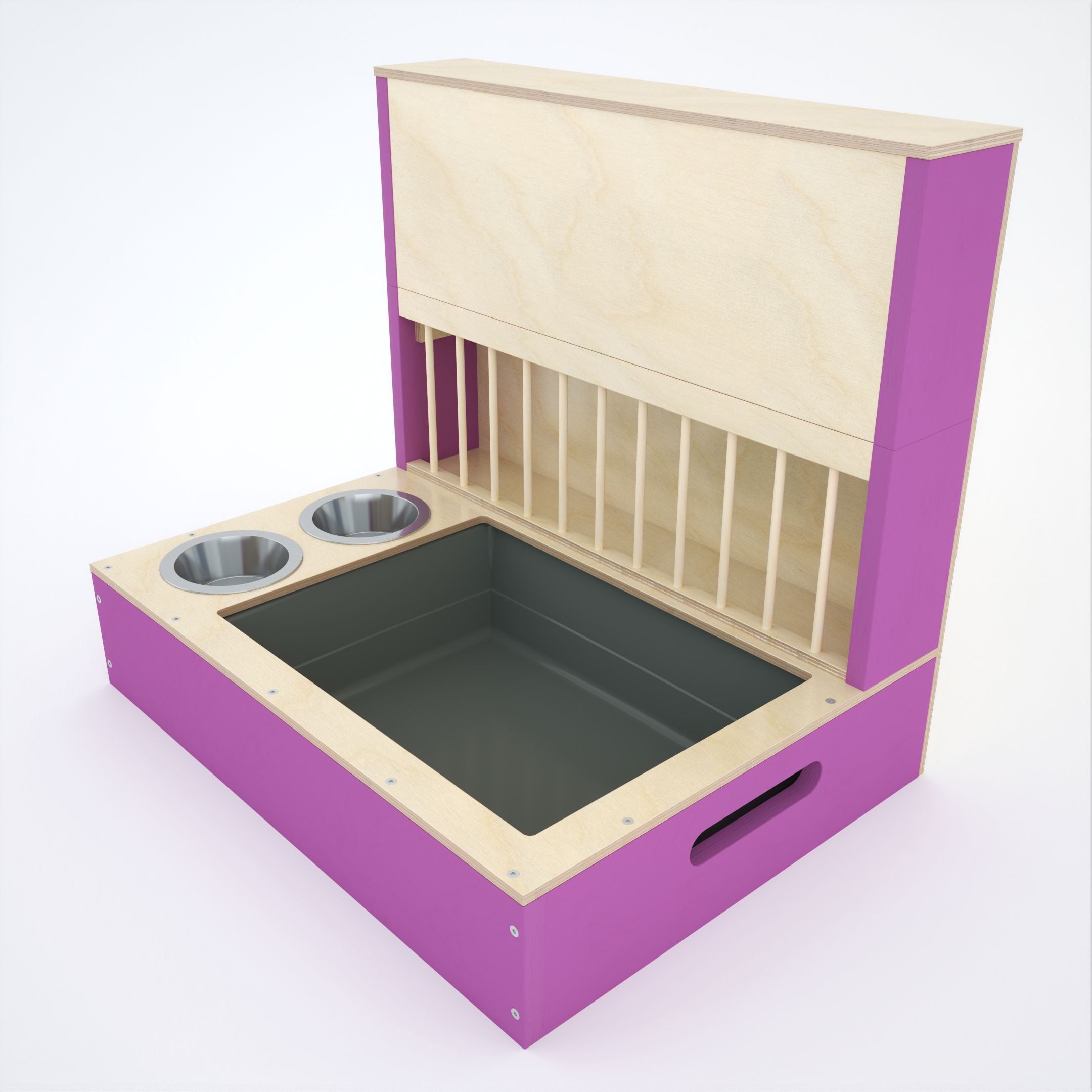 Rabbit Hay Rack Feeder Tower - Nibbler HaySilo - extension for Nibbler Combo hay rack - Scratchy Things Premium Pet Furniture