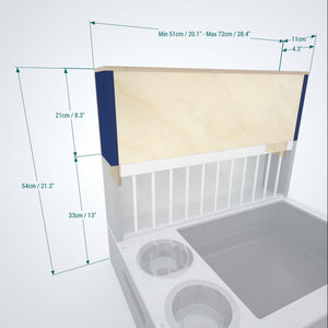 Rabbit Hay Rack Feeder Tower - Nibbler HaySilo - extension for Nibbler Combo hay rack - Scratchy Things Premium Pet Furniture