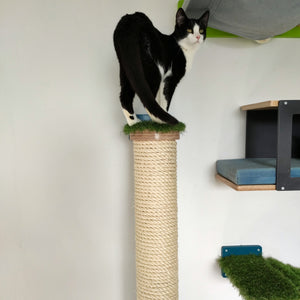 Cat Wall Scratching Pole Post Shelf - Wally Post - scratching pole - Scratchy Things Premium Pet Furniture