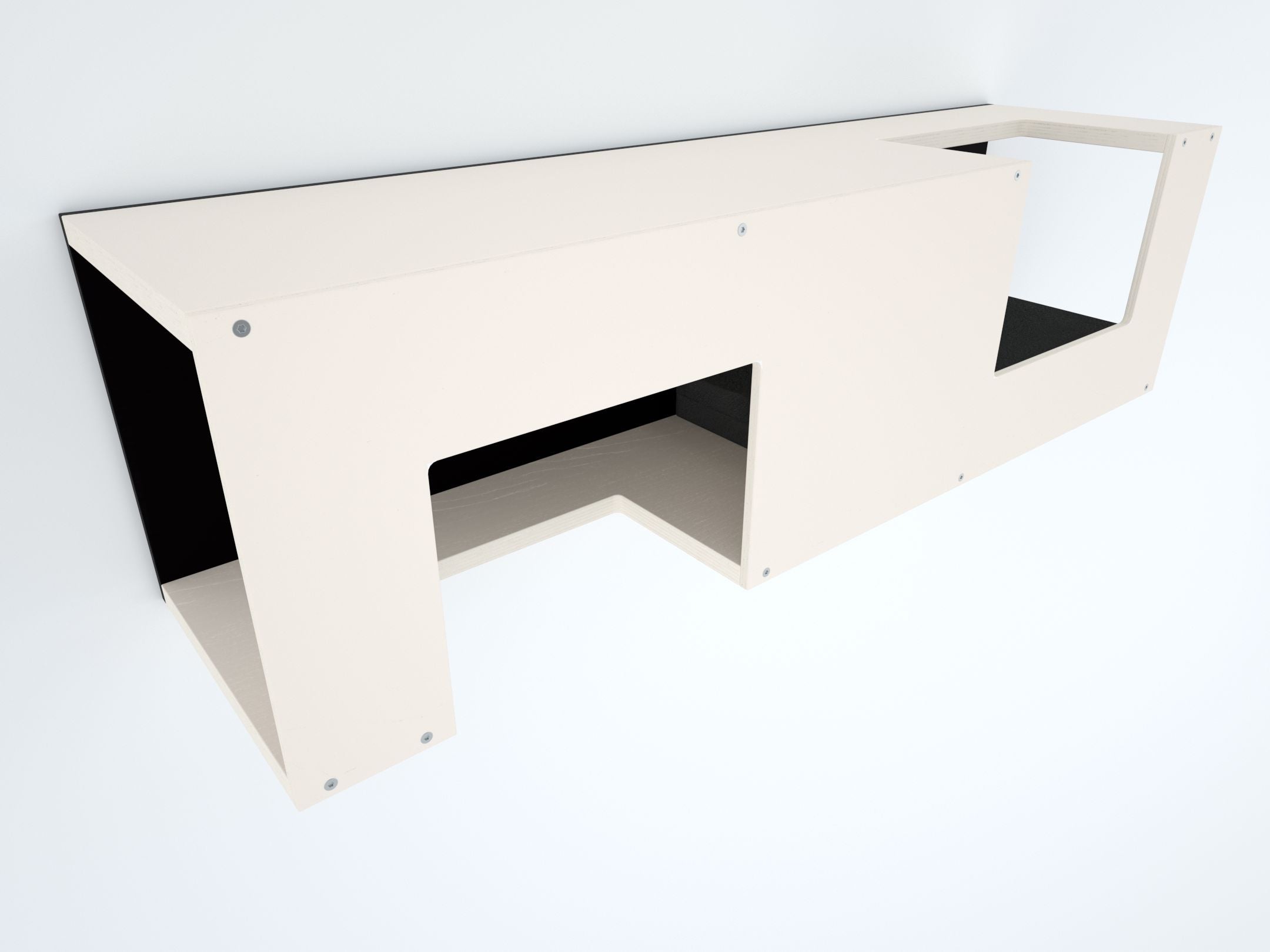 Cat Wall Shelf Bed Tunnel - Wally Mezzanine - Scratchy Things Premium Pet Furniture